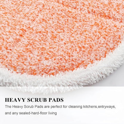 Spinwave Mop Replacement Pads for Bissell Spinwave 20399 23157 23159 2039A 2124A 20393 2039T 2039W 20391 20395 2307 2315A Hard Floor Mop Refill Heavy Scrub Pad- Part #1611297 & 1611298 (12Pack)