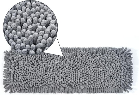 True & Tidy MP-180 Chenille Mop Pad Replacement Set for SWEEP-180 Heavy Duty Wet and Dry Sweeper Mop, Machine Washable up to 100x (4)