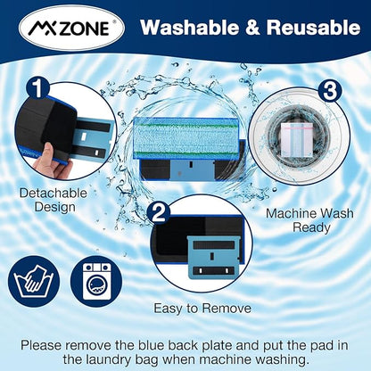 Upgraded M6 Wet Mopping Pads for iRobot Braava Jet M6 Series (6110) (6012) (6112) (6113) Ultimate Robot Mops, New Sticky Design, Detachable, Washable and Reusable M6 Mop Pads for iRobot, 8 Pack