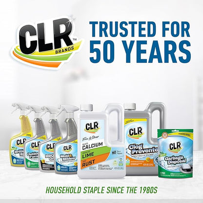 CLR Mold & Mildew Clear, Bleach-Free Stain Remover Spray Works on Fabric, Wood, Fiberglass, Concrete, Brick, Glass, and More - EPA Safer Choice, 32 Fl Oz (Pack of 2)