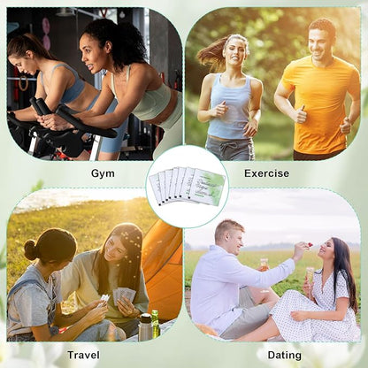 200 Pcs Deodorant Wipes Individually Wrapped Mini Deodorant Travel Size Wet Armpit Wipes Travel Deodorants Bulk for Women Men Homeless Personal Cleansing Wipe Butt Hands Face Underarm Sports(Cucumber)