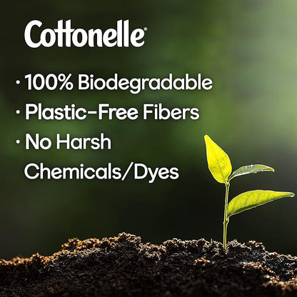 Cottonelle Flushable Wipes, 24 Individually Wrapped Packs, 14 Wipes Each Pack (336 Wipes Total)