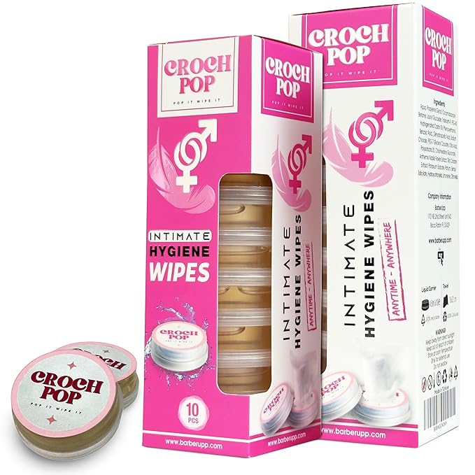 Feminine Wet Wipes for Women - 20 Count Natural Moisturizer & Biodegradable | pH-Balanced, Skin-Friendly Personal Care | Travel-Size Individually Wrapped Towelette Wipes for Daily Hygiene & Care