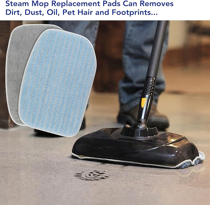 GreeSuit MC1375/MC1385 Microfiber Steam Mop Pads: Compatible with McCulloch MC1375, MC1385 Steam Cleaners, Replaces Mop Pad Model: A1375-100/101 (4 Pack)