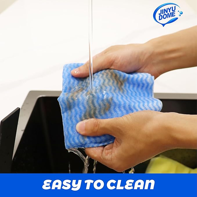 Blue Handi Wipes Disposable Dish Cloths Heavy Duty Kitchen Towels Reusable Cleaning Wipe, 60 Count