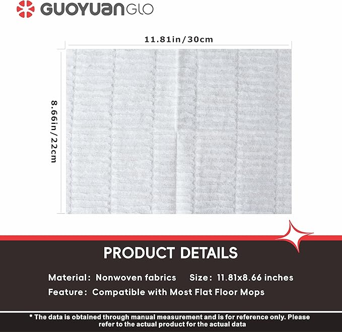 Sweeper Dry Mop Refills Compatible with Most of Flat Mop Disposable Dusting Cloths for Floor Mopping and Cleaning,11.81x8.66inch,120Counts