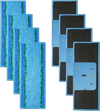 8 Pack Mop Pads Fits for iRobot Braava Jet M6 Ultimate Robot Mop,Washable and Reusable M6 Wet Mopping Pads Compatible with Braava Jet M Series(6110, 6012, 6112, 6113)