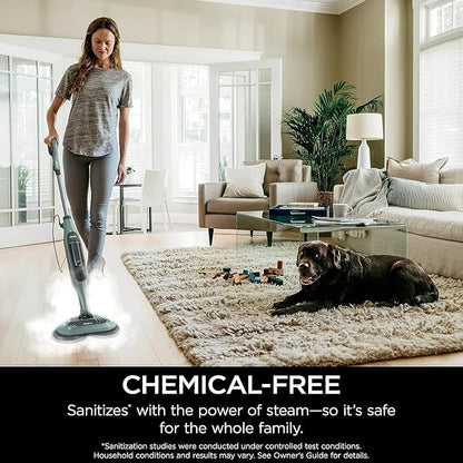 Shark S7000AMZ Steam & Scrub All-in-One Scrubbing and Sanitizing Hard Floor Steam Mop, Pure Water (Renewed)
