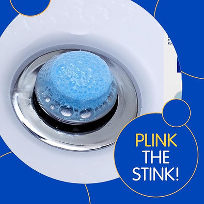 COMPAC HOME Plink Fizzy Sink Drain Cleaner and Deodorizer, Air Fresheners for Kitchen Sink, Home Accessory Cleaning Products for Kitchen, Drain Cleaner, Lemon Scent, 6 Count (Pack of 2), 12 Tablets