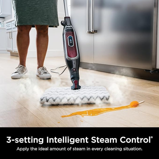Shark | Steam Mop for Home | Lightweight | Powerful Steam Cleaning with Steam Blaster Technology | Includes 2 Mop Pads | Ideal for Hardwood Floors, Tile, Laminate | Burgundy/Gray | S5003D