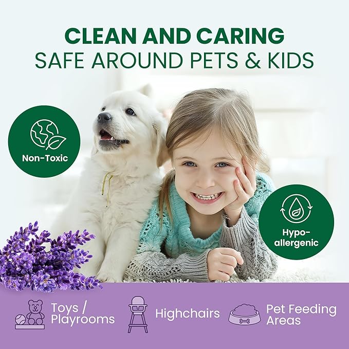 Good Natured Brand All-Purpose Cleaner Concentrate | Multi-Surface Cleaner | Natural Lavender Essential Oil | Multipurpose Cleaner Concentrate All Surfaces | Lavender | 8oz makes 128oz