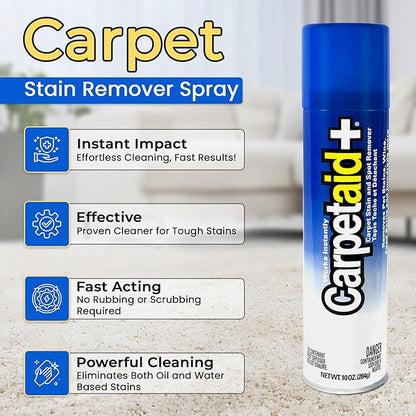 Carpet Stain Remover Spray, Carpet Cleaner, Cleans Pet Stains, Wine Stain & spot, Upholstery Cleaner for Tough Stain Oil & Dirt, Pack of 1