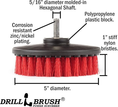 Outdoor Cleaning Supplies - Concrete Scrubbing Brush - Deck Scrubber - Headstone Restoration - Statue Cleaning Tools - Wood Floor Scrubber - Gutter Brush - House Siding Cleaner - Clean Garage