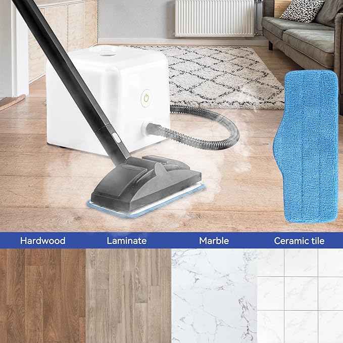 Steam Mop Pads Fit for Dupray Neat Steam Cleaner - 12 Pack Neat Washable and Reusable Microfiber Pads - Accessories for Neat Steam Cleaner