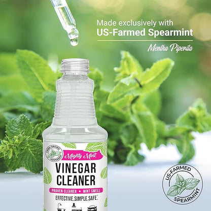Mighty Mint Vinegar Cleaner, Non-Toxic, All-Purpose Spray, Natural Spearmint Scent, 16oz - 2 Pack