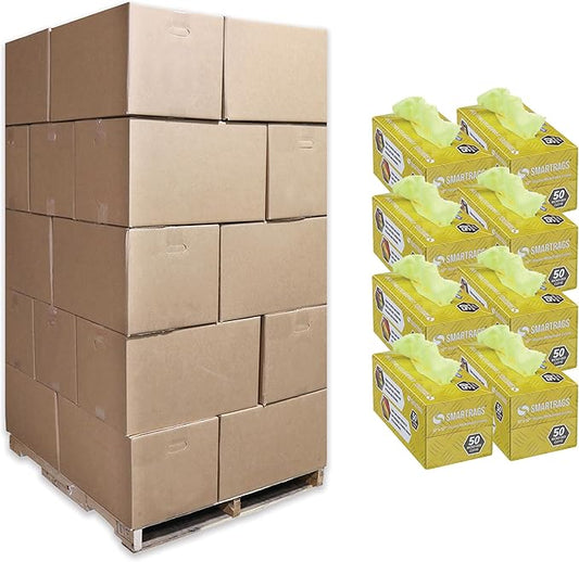 Arkwright Smart Rags in Box - (Pallet of 14400) Lint Free Microfiber Cleaning Cloth, Scratch & Streak-Free, Dispensable Wash Towels for Cars, Window Glass, and Auto Shop, 12 x 12 in, Yellow