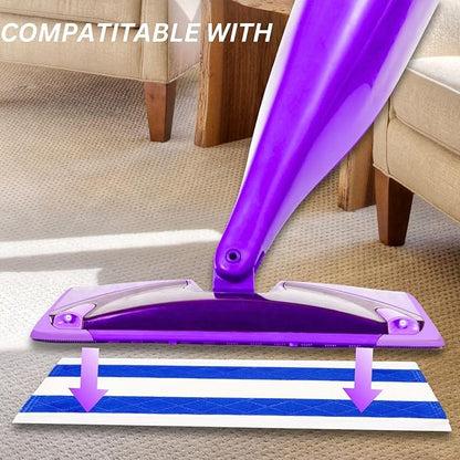 30 Count Floor Cleaner Spray Mop Pads,Multi-Layer Dry Refills Compatible with Swiffer WetJet & All 10-11'', Wet Dry Mop Refill Pads