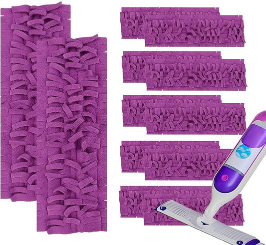 12 Pack Mopping Pads Refills for Swiffer PowerMop, Reusable Microfiber Mop Pads,Compatible with Swiffer Power Mop Refills, Washable MopPad Use for Most Floor Types