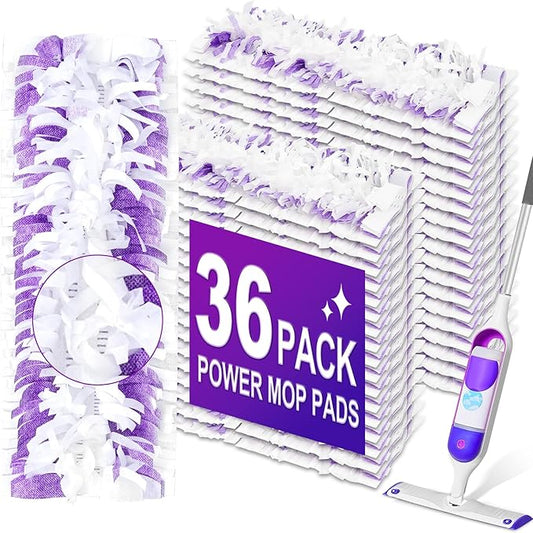 Power Mop Pads Refills for Swiffer Power Mop Pads,Compatible with Swiffer Power Mop Refills Replacement Disposable Power Mopping Pads Refills for Multi-Surface Floor Cleaning,36 PCS