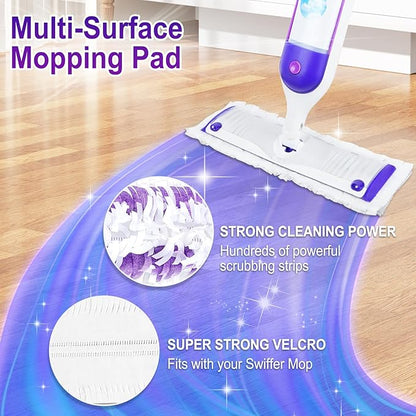 25 Pack Disposable Mopping Pads Refills for Swiffer PowerMop,Compatible with Swiffer Power Mop Refills, Multi-Surface Mop Pad Replacement for Floor Cleaning