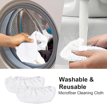 Mop Pad Refills for Swiffer Sweeper Mop - 6Pack Microfibre Mop Head Replacement Mop Pads for Swiffer Sweeper Mop Wet Dry Cleaning, Reusable and Washable