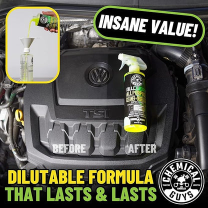 Chemical Guys CLD_101 All Clean+ Citrus-Based All Purpose Super Cleaner, Safe for Cars, Trucks, SUVs, Motorcycles, RVs & More, 128 fl oz (1 Gallon), Citrus Scent
