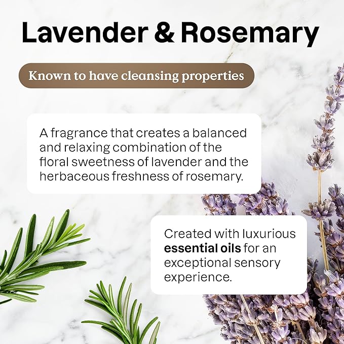 ATTITUDE Multi-Purpose Cleaner with Essential Oils, EWG Verified, Plant and Mineral-Based Ingredients, Vegan Household Products, Bulk Refill, Lavender and Rosemary, 67.6 Fl Oz (Pack of 4)