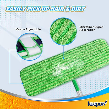 6 Pack Wet Pads Refill for Swiffer, XL Dry Sweeping Cloths, Reusable Mop Pads for Swiffer