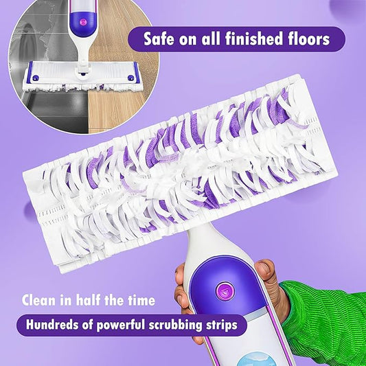 18 Count Disposable mop Pads Refills for Swiffer PowerMop Multi-Surface Mop and PowerMop Wood Mop, Replacement Pads Use for Floor Cleaning……