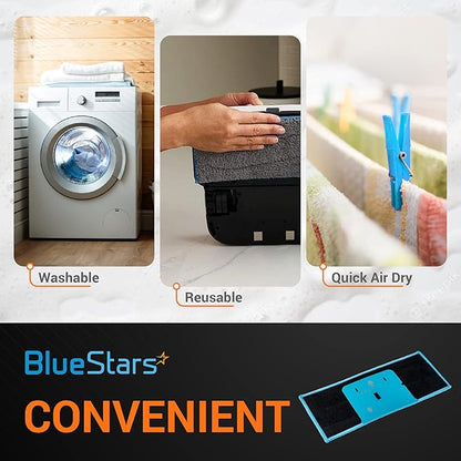 BlueStars 10 Packs Washable and Reusable m6 Wet Mopping Pads - Compatible with Braava Jet M Series Braava Jet m6 (6110) (6012) (6112) (6113) Ultimate Robot Mop
