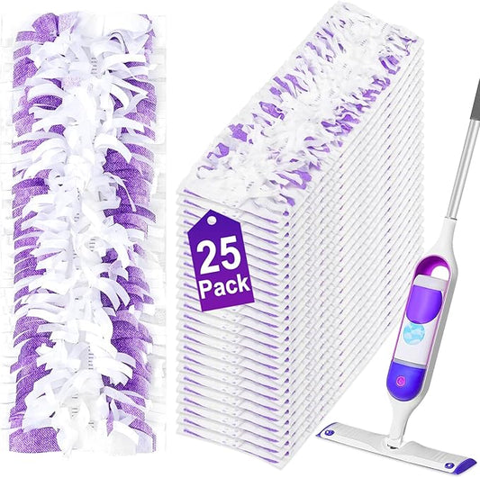 25 Pack Disposable Mopping Pads Refills for Swiffer PowerMop,Compatible with Swiffer Power Mop Refills, Multi-Surface Mop Pad Replacement for Floor Cleaning