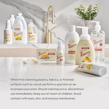 Thieves Household Cleaner | 14.4 oz | Plant-Based Multi-Surface Solution Infused with Essential Oils | Dilute for Floors, Carpets, Glass, Counters, Appliances, and General Home Cleaning