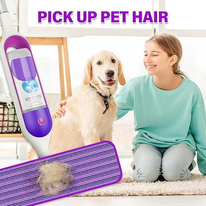 6 Pack Reusable Mop Pads Compatible with Swiffer PowerMop, Microfiber Pads Refills Machine Washable Up to 100 Times Wet Dry Use Suitable for All Floor Types