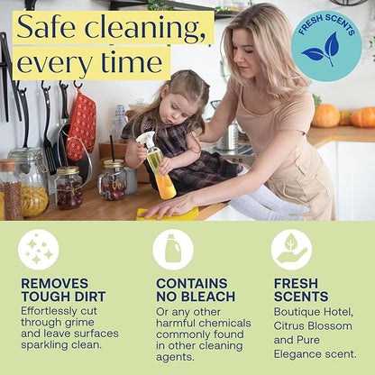 Home Starter Kit - Natural Cleaning Products - Household Cleaners - All-Purpose Cleaner Tablets - Plant-Based, Plastic-Fee - No Harsh Chemicals | Cleaning Kit