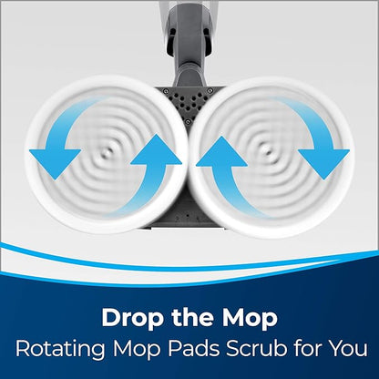 BISSELL Spinwave Cordless Hard Floor Expert Spin Mop Cleaner 18V with washable mop pads for sealed hard floors