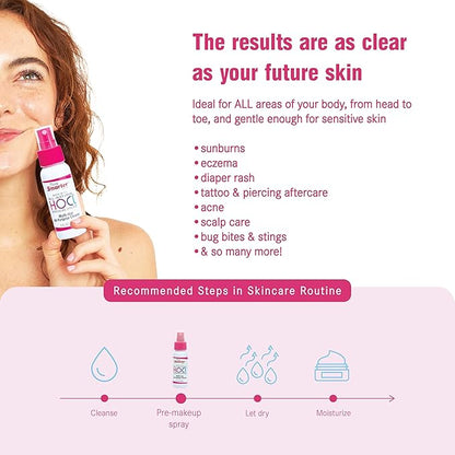 HOCL All-Purpose Cleaner with Hypochlorous Acid, All-Natural Surface Cleaner, & Skin Hydrator 2fl oz Clear Spray