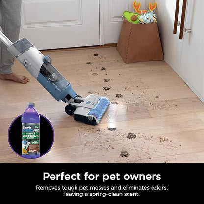Shark HydroVac Household Disinfectant Cleaner, Kills 99.9% of Bacteria & Viruses, Compatible with Shark HydroVac 3-in-1 Multi-Surface Cleaners on Hardfloor, Stone, Laminate & Tile, Purple, WDCD60