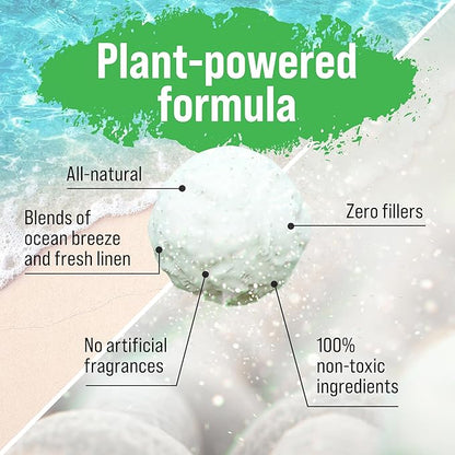 Rockin' Green Hard Rock Powder Laundry Detergent (90 Loads) - Natural Powdered Laundry Detergent, Sensitive Skin Laundry Powder (AC/DSea Breeze)