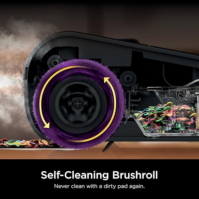Shark Steam Pickup 3-in-1 Steam Mop Picks Up Debris, Deep Scrubs, & Steam Sanitizes - All At Once, Lightweight Steam Cleaner for Home with Sealed Hard Floors like Hardwood, Tile & Laminate, SD201