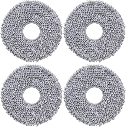 roborock 4 Pack Microfiber Mop Cloths Qrevo Curv, Qrevo Curv S5X, Qrevo Edge Robot Vacuum, Mop Pad Replacement Accessories