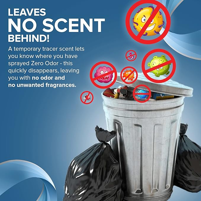 Zero Odor - Multi-Purpose Strong Odor Eliminator for Home, Office, Car, Bathroom, Hotel, Room Deodorizer, and Odor Neutralizer, 22Oz