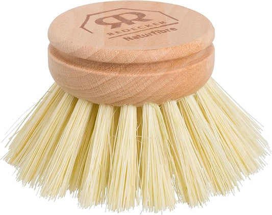 REDECKER Tampico Fiber Replacement Head Made with Untreated Beechwood, 1-5/8-Inches - Wooden Dish Brush Replacement Head - Dish Scrub Brush