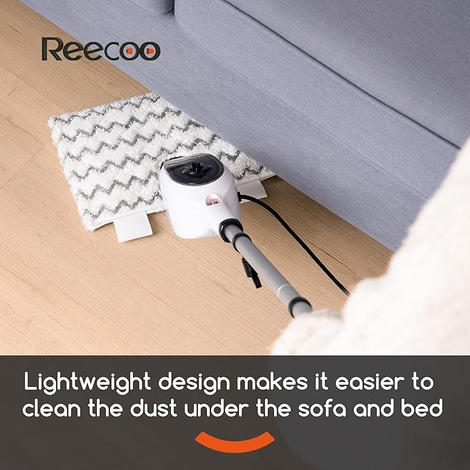 Steam Mops for Floor Cleaning, Unique Double-Sided Flip Design, 15 Seconds Fast Heating，10-in-1 Steam Cleaner for Kitchen, Living Room Wood Floor Tile Cleaning