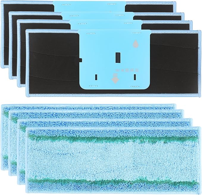 8 Pack M6 Wet Mopping Pads Replacement Parts Compatible with iRobot Braava Jet M6 Ultimate Robot Mop (6110) (6012) (6112) (6113), Washable and Reusable