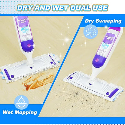 20 Pack Disposable Mop Pads for Power-Mop Multi-Surface Floor Mop, Floor Cleaning Replacement Mopping Pads Refills