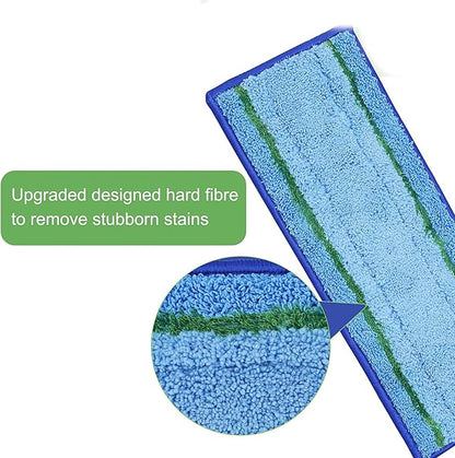 Washable and Reusable Dry Wet Mopping Pads Replacement Parts Compatible for iRobot Braava Jet m6 (6110) (6012) (6112) (6113) Ultimate Robot Mop Pads Accessories (4 Blue Wet Pad)