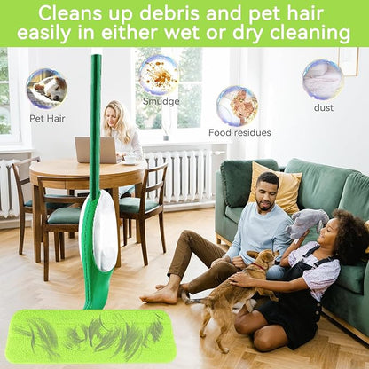 Mop Head Replacement for Libman Freedom Spray Mop - Washable Reusable Wet & Dry Cleaning - Microfiber Spray Mop Pads Refill for Multi-Surface Floor -10 Pack (Colorful)