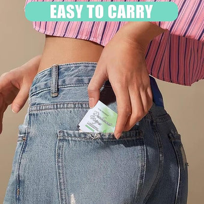 200 Pcs Deodorant Wipes Individually Wrapped Mini Deodorant Travel Size Wet Armpit Wipes Travel Deodorants Bulk for Women Men Homeless Personal Cleansing Wipe Butt Hands Face Underarm Sports(Cucumber)