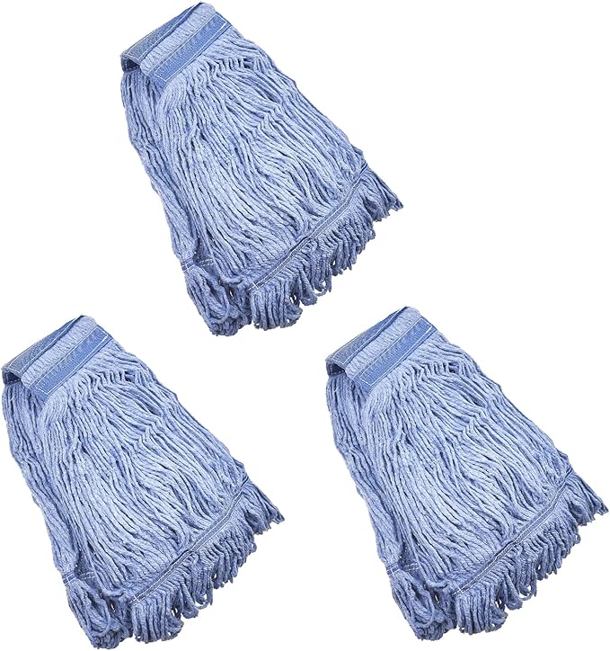 3Packs Mop Head Replacement Heavy Duty Commercial Mop Head Replacement, Reusable Mop Head Refills-Replacement Mop Heads Mop Head Replacement for Home, Highly Absorbent,Industrial and Commercial Use