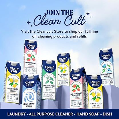 Cleancult - Lemon Verbena - All Purpose Cleaner - Refillable Aluminum Bottle - Cleaner Spray that Removes Dirty & Grime - 16 oz - 3 Pack